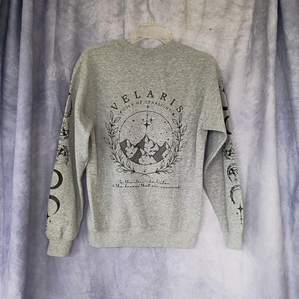 Velaris City of Starlight Crewneck Sweatshirt Celestial Fantasy Small